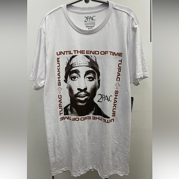 2PAC NWT Bravado Shakur Portrait T-Shirt - Picture 1 of 4